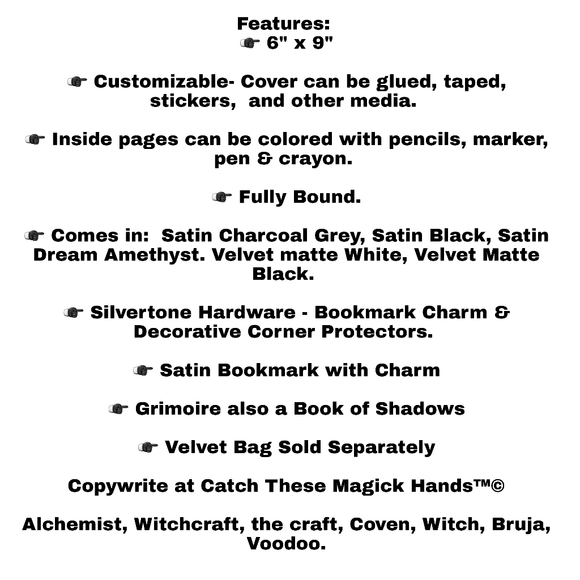 Dream Amethyst Customizable Grimoire™© - Picture 3 of 14